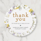 Little Wildflower Baby Shower フェイバータグ (正面)