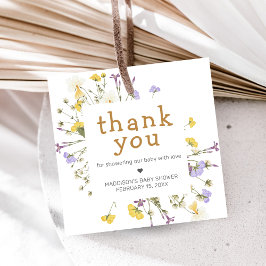 Little Wildflower Baby Shower フェイバータグ