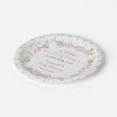 Little Wildflower Baby Shower  ペーパープレート (アングル)