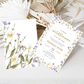 Little Wildflower Baby Shower 招待状