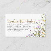Little Wildflower Baby Shower Books for Baby エンクロージャーカード (正面)