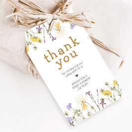 Little Wildflower Baby Shower Favor Tags ギフトタグ