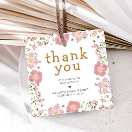 Little Wildflower Boho Baby Shower フェイバータグ