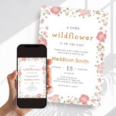 Little Wildflower  Boho Baby Shower 招待状