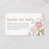 Little Wildflower Boho Baby Shower Books for Baby エンクロージャーカード (正面)