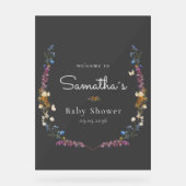Little Wildflower Boho Dream - Baby Shower  アクリルサイン (正面)