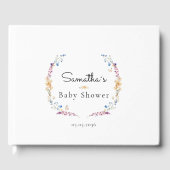 Little Wildflower Boho Dream - Baby Shower ゲストブック (正面)