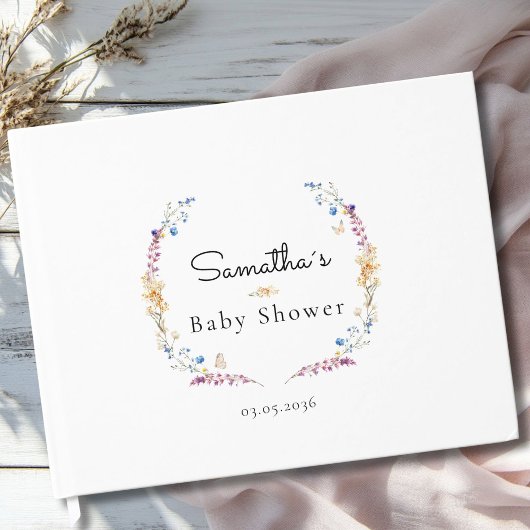 Little Wildflower Boho Dream - Baby Shower ゲストブック