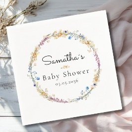Little Wildflower Boho Dream - Baby Shower スタンダードカクテルナプキン