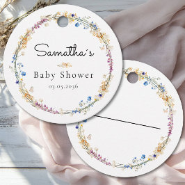 Little Wildflower Boho Dream - Baby Shower フェイバータグ