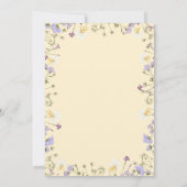 Little Wildflower Eutique 1st Birthday Photo 招待状 (裏面)