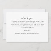 Little Wildflower Rlegant Oval Photo Baby Birth 案内状 (裏面)