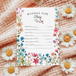 Little Wildflower Wishes for The Keepsake Card 招待状