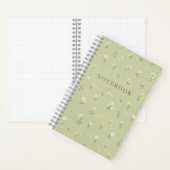 Little Wildflowers Notebook – Dotted Journal ノートブック (内側)