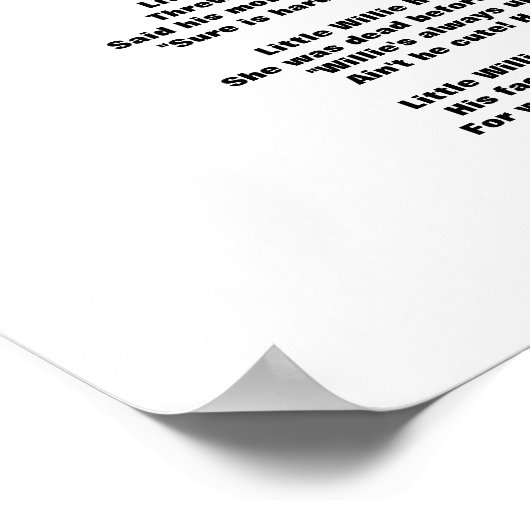 LITTLE WILLIE POSAL part 2 ポスター (角)