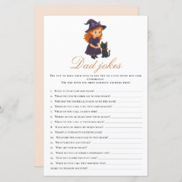 Little Witch Baby Shower Dad Jokes Activity Games