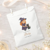 Little Witch & Cat | Halloween Girl Baby Shower フェイバーバッグ (クリップ留めされた状態)