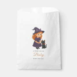 Little Witch & Cat | Halloween Girl Baby Shower フェイバーバッグ