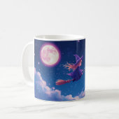 Little Witch Mug | Magical Night Sky Coffee Cup コーヒーマグカップ (正面左)