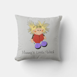 Little Witch Throw Pillow クッション