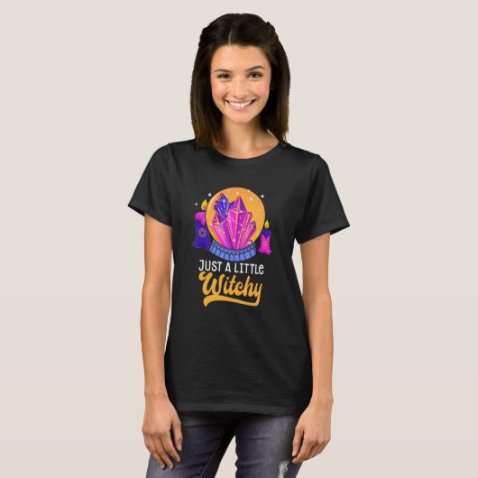 Little Witchy Crystal Divination Ball Tarot Cards  Tシャツ (正面フル)