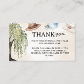 Little Wizard赤ちゃんシャワーありがとうエンクロージャカード エンクロージャーカード (正面)