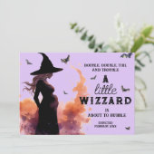 Little WIzzardハロウィンカスタムの写真妊娠 案内状 (スタンド正面)