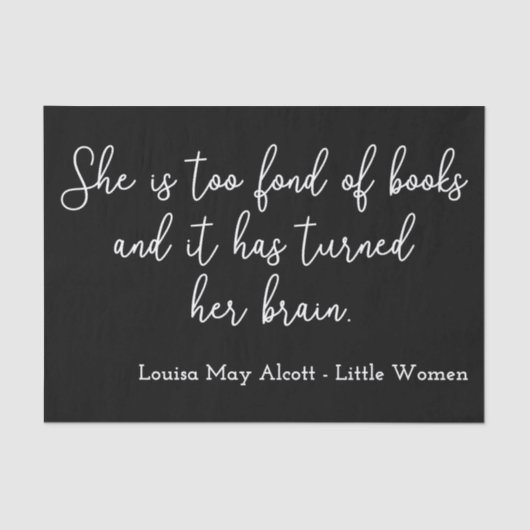 Little Women引用文II – 手書きスタイル 薄葉紙 (正面)