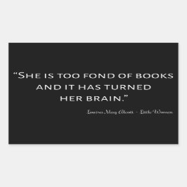 Little Women Quote II - Classic Style 長方形シール