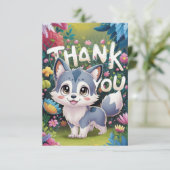 Little Woodland Wolf サンキューカード (スタンド正面)