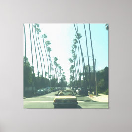 Little Yellow Car キャンバスプリント