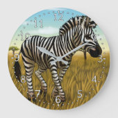Little Zebra clock ラージ壁時計 (正面)