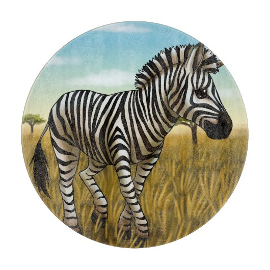 Little Zebra cutting board カッティングボード (正面)