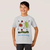 Littlebeaneは昆虫のてんとう虫の蟻の幼虫を煩わせます Tシャツ (正面フル)