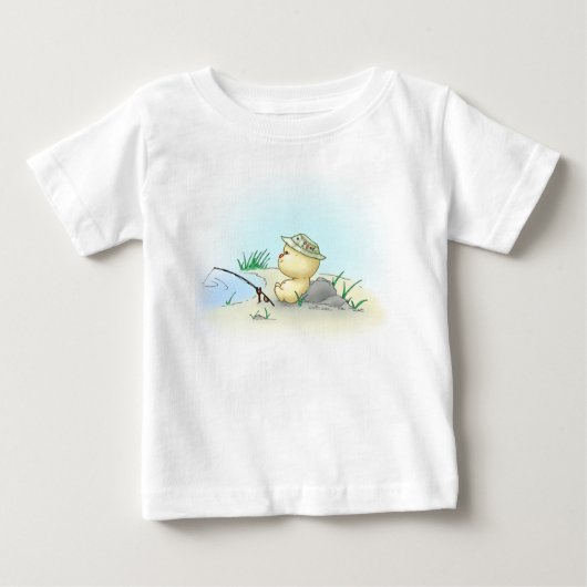 LittlekinsのSquishy魚釣り ベビーTシャツ (正面)