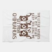 Littlesの声はより多くのチワワを得ます キッチンタオル (横)