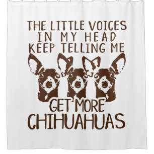 Littlesの声はより多くのチワワを得ます シャワーカーテン