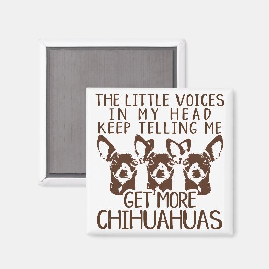 Littlesの声はより多くのチワワを得ます マグネット (正面/裏面)