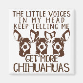 Littlesの声はより多くのチワワを得ます マグネット (正面)