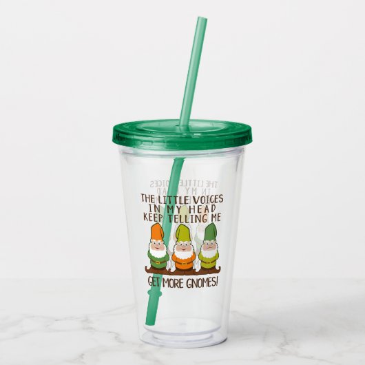 Littlesの声はより多くの格言を得ます アクリルタンブラー (裏面)