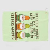 Littlesの声はより多くの格言を得ます ゴルフタオル (横)