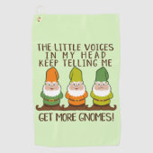 Littlesの声はより多くの格言を得ます ゴルフタオル (正面)