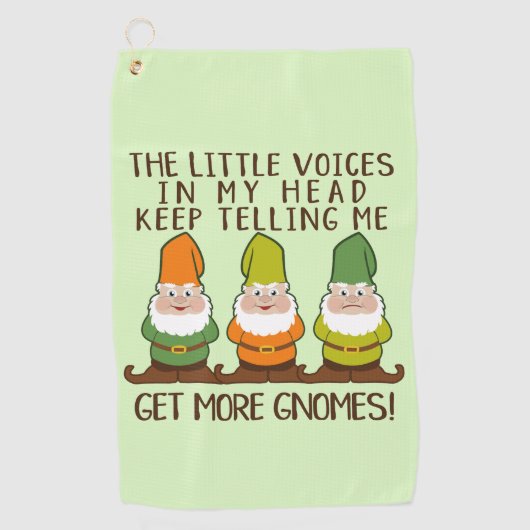 Littlesの声はより多くの格言を得ます ゴルフタオル (正面)