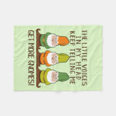 Littlesの声はより多くの格言を得ます フリースブランケット (正面(横))