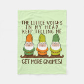 Littlesの声はより多くの格言を得ます フリースブランケット (正面)