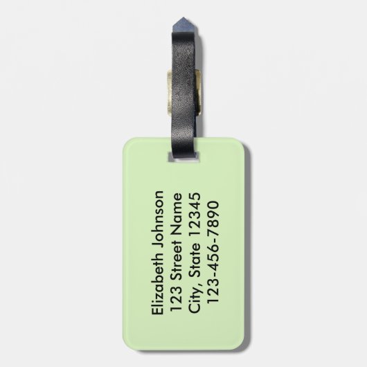 Littlesの声はより多くの格言を得ます ラゲッジタグ (裏面縦)