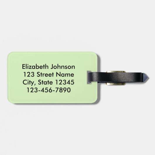 Littlesの声はより多くの格言を得ます ラゲッジタグ (裏面横)