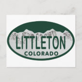 Littleton免許証の楕円形 ポストカード (正面)