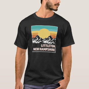 LITTLETON NEW HAMPSHIREレトロサンセットUSAお土産 Tシャツ
