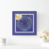 Liun 23ファナドゥールフィン22 avust Uhr スクエア壁時計 (ホーム)